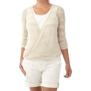 Royal Robbins Tupelo Twist Pullover Sweater Creme Size XL NWT